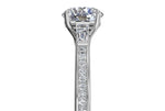 Katie Round Cut Lab Grown Diamond 14Kt White Gold Engagement Ring - View 3