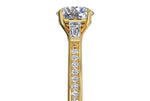 Katie Round Cut Lab Grown Diamond 18Kt Yellow Gold Engagement Ring - View 2