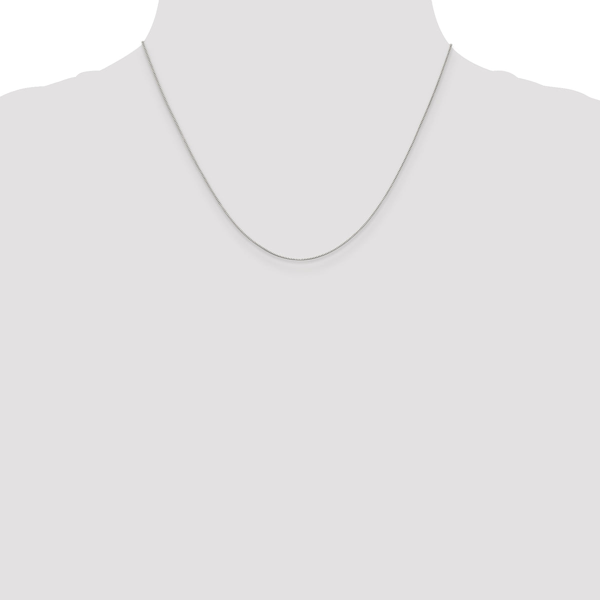 Leslie's (10K & 14K) Baby Box Chain - 14k White Gold / 18 in / Lobster