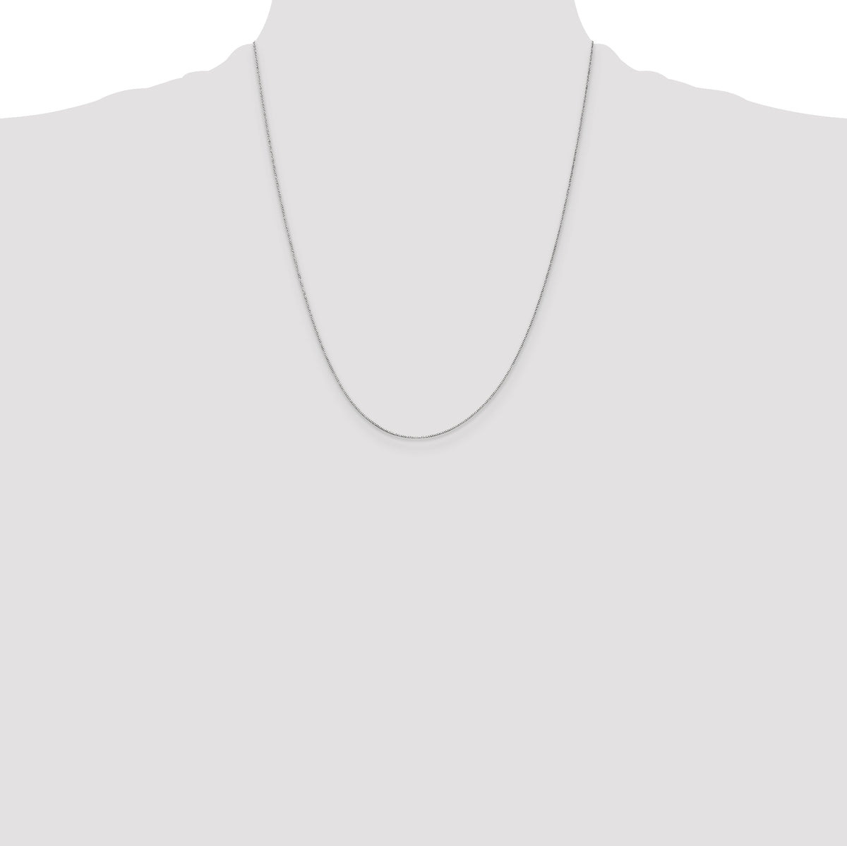 Leslie's (10K & 14K) Baby Box Chain - 14k White Gold / 22 in / Lobster