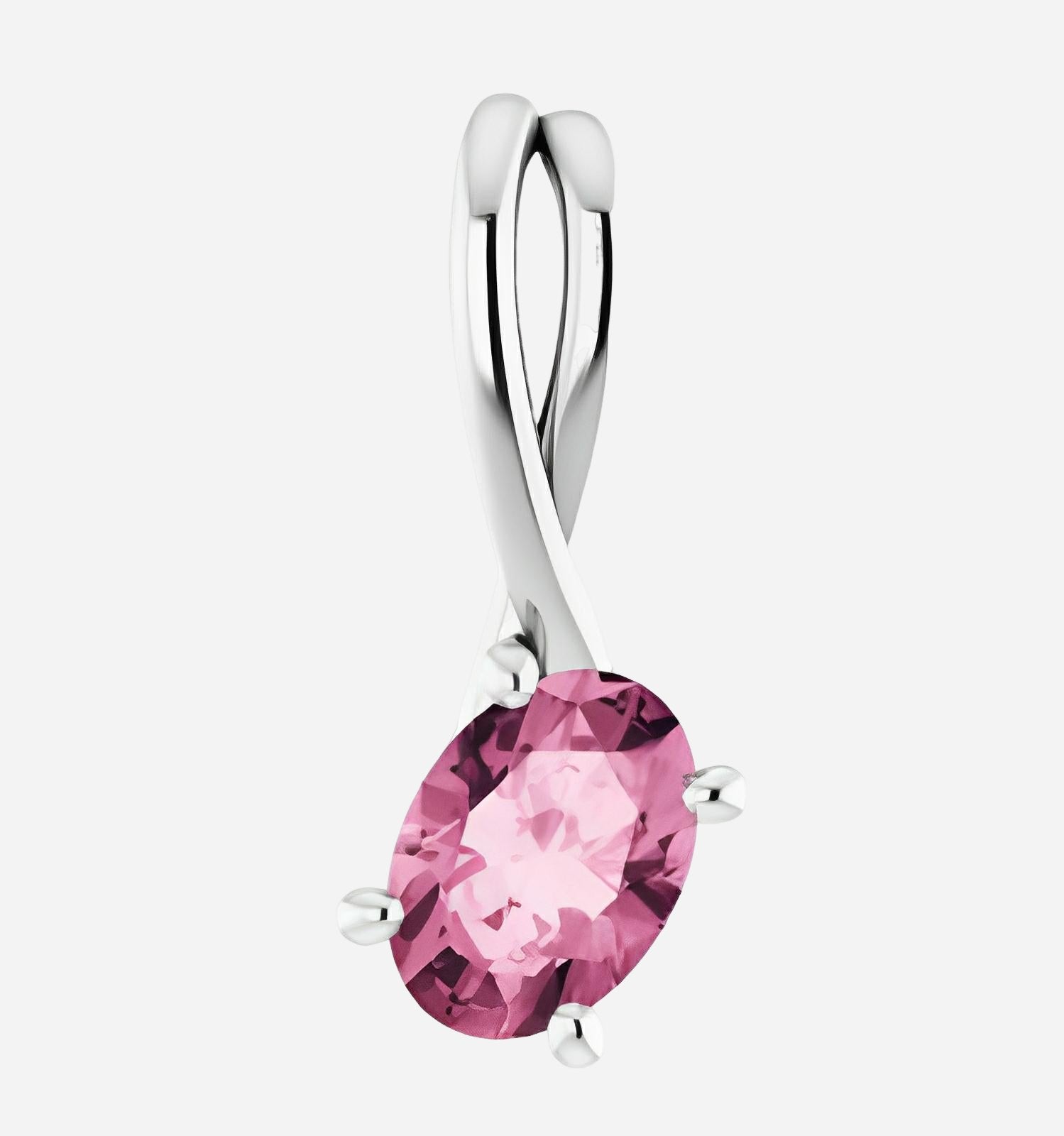 Rose gold and pink spinel necklace