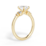 Carmen Oval Cut Lab Grown Diamond 18Kt Yellow Gold Engagement Ring - View 2