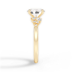 Carmen Oval Cut Lab Grown Diamond 18Kt Yellow Gold Engagement Ring - View 3