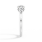 Celeste Asscher Cut Lab Grown Diamond 14Kt White Gold Engagement Ring - View 4