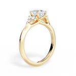 Celeste Asscher Cut Lab Grown Diamond 18Kt Yellow Gold Engagement Ring - View 4