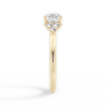 Celeste Asscher Cut Lab Grown Diamond 18Kt Yellow Gold Engagement Ring - View 2