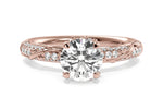 Josephine Marquise Cut Lab Grown Diamond 18Kt Rose Gold Engagement Ring
