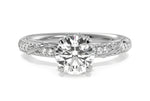 Josephine Emerald Cut Lab Grown Diamond Platinum Engagement Ring
