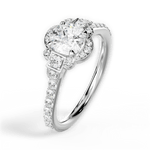 Joyce Cushion Cut Lab Grown Diamond 14Kt White Gold Engagement Ring - View 3