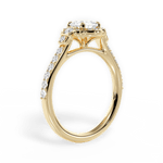 Joyce Cushion Cut Lab Grown Diamond 18Kt Yellow Gold Engagement Ring - View 2