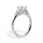 Cecilia Asscher Cut Lab Grown Diamond 18Kt White Gold Engagement Ring - View 3
