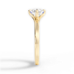 Ashley Asscher Cut Lab Grown Diamond 18Kt Yellow Gold Engagement Ring - View 4