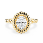 Belinda Oval Cut Lab Grown Diamond 18Kt Yellow Gold Engagement Ring