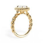 Belinda Oval Cut Lab Grown Diamond 18Kt Yellow Gold Engagement Ring - View 2