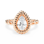Belinda Pear Cut Lab Grown Diamond 18Kt Rose Gold Engagement Ring