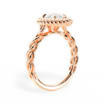 Belinda Pear Cut Lab Grown Diamond 18Kt Rose Gold Engagement Ring - View 4