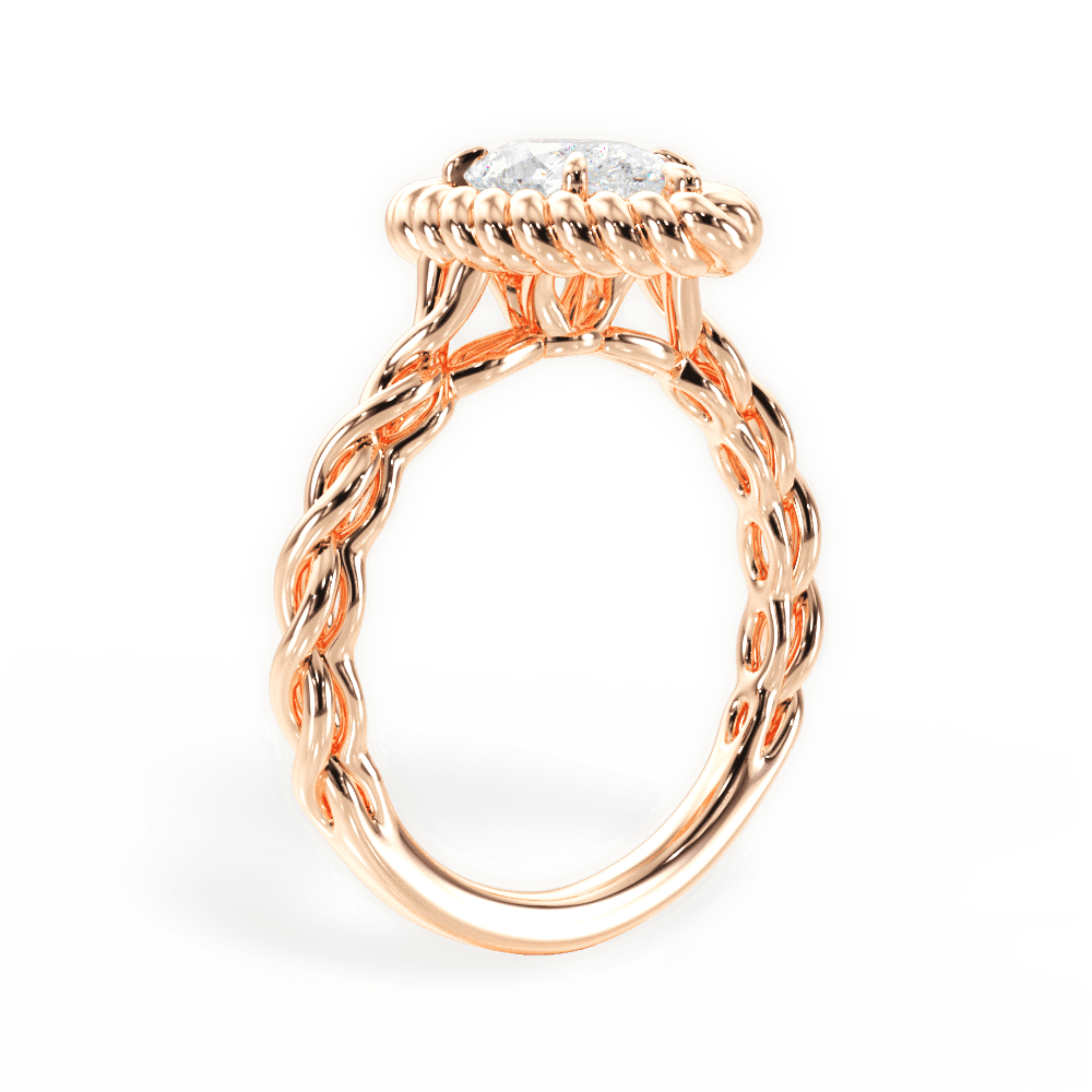 Belinda Pear Cut Lab Grown Diamond 18Kt Rose Gold Engagement Ring - View 4