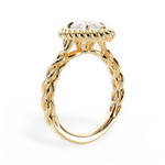 Belinda Pear Cut Lab Grown Diamond 18Kt Yellow Gold Engagement Ring - View 3