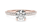 Lisa Cushion Cut Lab Grown Diamond 18Kt Rose Gold Engagement Ring