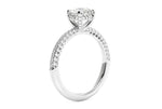 Lisa Round Cut Lab Grown Diamond 14Kt White Gold Engagement Ring - View 2