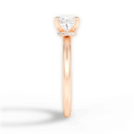 Cara Princess Cut Lab Grown Diamond 18Kt Rose Gold Engagement Ring - View 2
