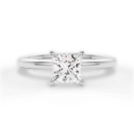 Cara Princess Cut Lab Grown Diamond 18Kt White Gold Engagement Ring