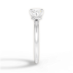 Cara Princess Cut Lab Grown Diamond Platinum Engagement Ring - View 2
