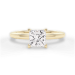 Cara Princess Cut Lab Grown Diamond 18Kt Yellow Gold Engagement Ring