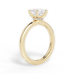 Cara Princess Cut Lab Grown Diamond 18Kt Yellow Gold Engagement Ring - View 3