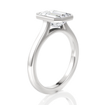 Molly asscher lab diamond engagement ring in platinum - view 2
