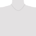 Gold (10K & 14K) Carded Cable Rope Chain - 14k White Gold / 16 in / 0.4 mm