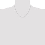 Gold (10K & 14K) Carded Cable Rope Chain - 14k White Gold / 18 in / 0.4 mm