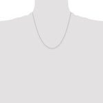 Gold (10K & 14K) Carded Cable Rope Chain - 14k White Gold / 20 in / 0.4 mm