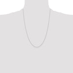 Gold (10K & 14K) Carded Cable Rope Chain - 14k White Gold / 24 in / 0.4 mm
