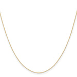 Gold (10K & 14K) Carded Cable Rope Chain - 14k Yellow Gold / 13 in / 0.4 mm