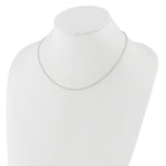 Leslie's Gold Flat Cable Adjustable Chain - 10k White Gold / 18 in / 1.2 mm
