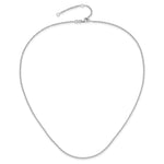 Leslie's Gold Flat Cable Adjustable Chain - 10k White Gold / 18 in / 1.2 mm