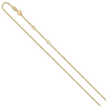 Leslie's Gold Flat Cable Adjustable Chain - 10k Yellow Gold / 18 in / 1.2 mm