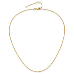 Leslie's Gold Flat Cable Adjustable Chain - 10k Yellow Gold / 18 in / 1.2 mm