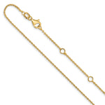Leslie's Gold Flat Cable Adjustable Chain - 10k Yellow Gold / 18 in / 1.2 mm