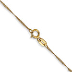Leslie's 10k 1mm Singapore Chain - 16 inch