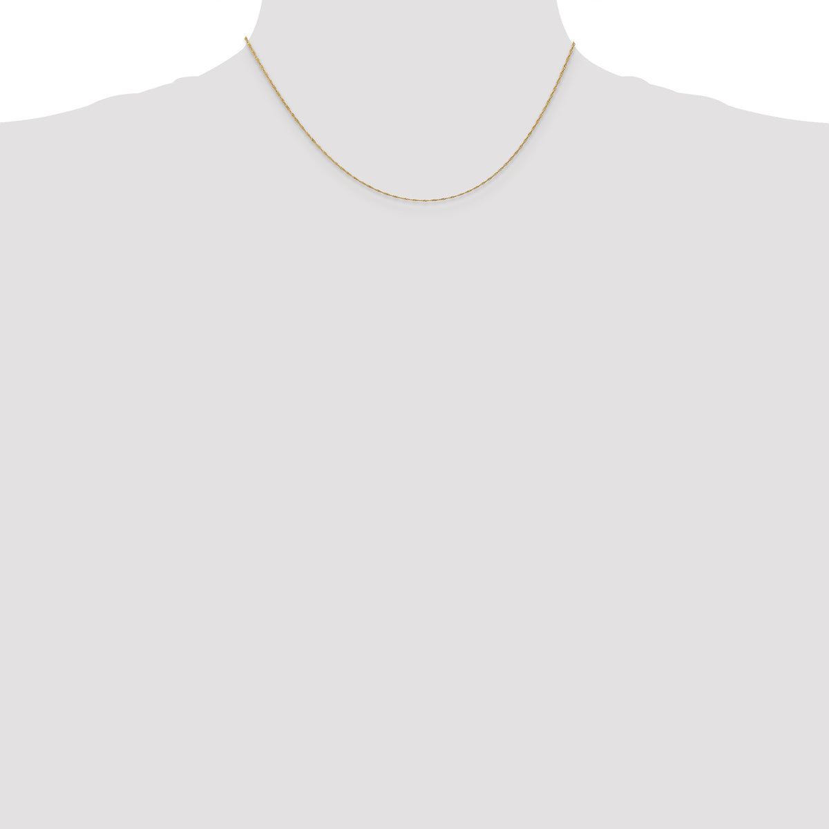 Leslie's 10k 1mm Singapore Chain - 16 inch