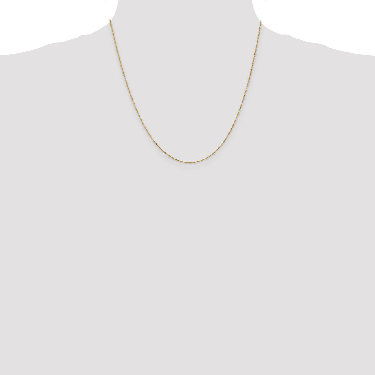 Leslie's 10k 1mm Singapore Chain - 20 inch