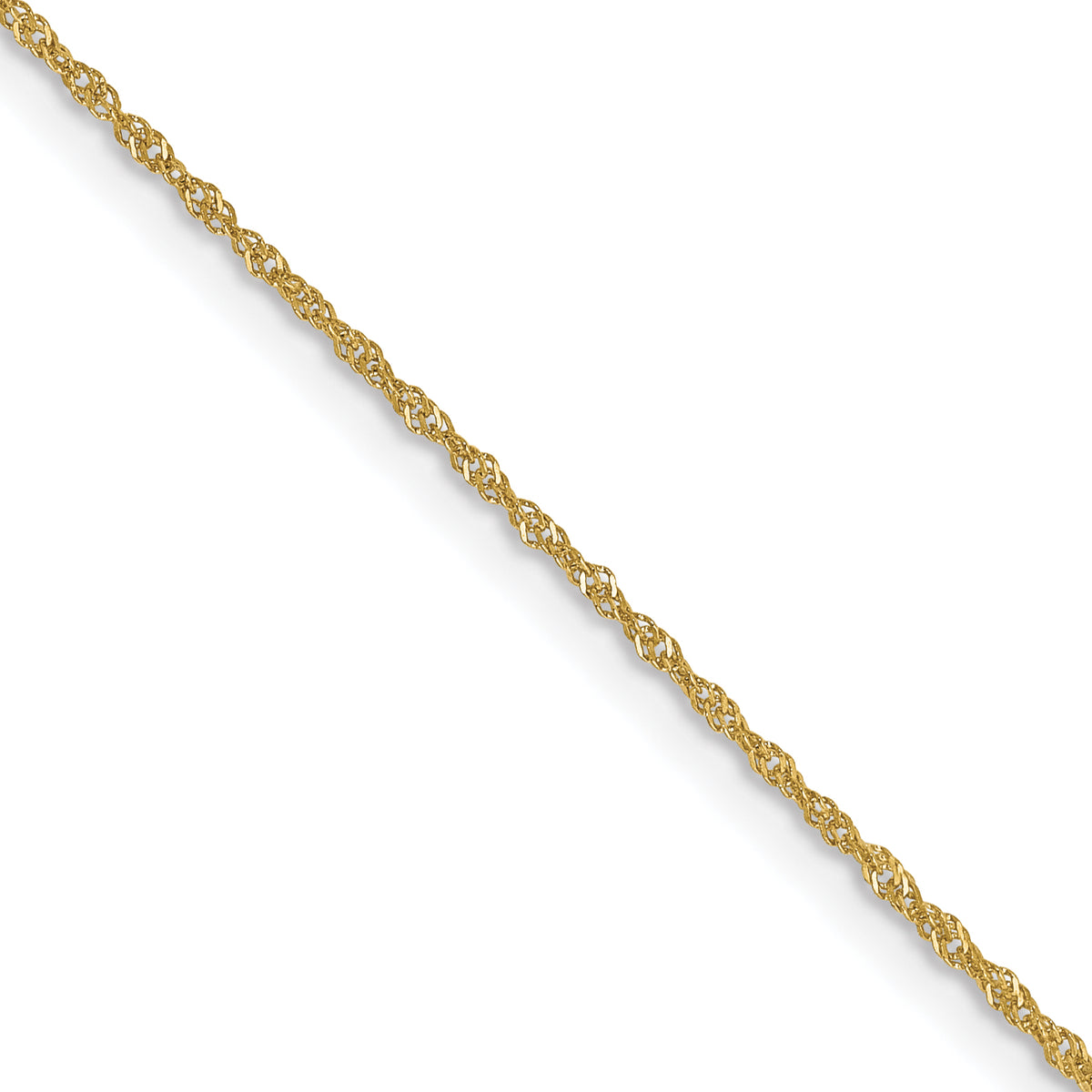 Leslie's 10k 1mm Singapore Chain - 16 inch