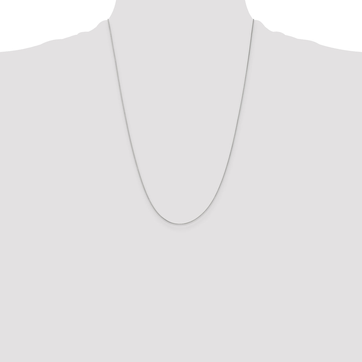 Leslie's (10K & 14K) Baby Box Chain - 10k White Gold / 24 in / Spring Ring