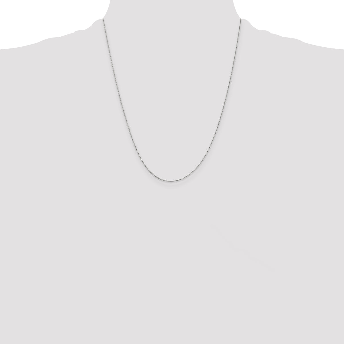 Leslie's (10K & 14K) Baby Box Chain - 10k White Gold / 22 in / Lobster