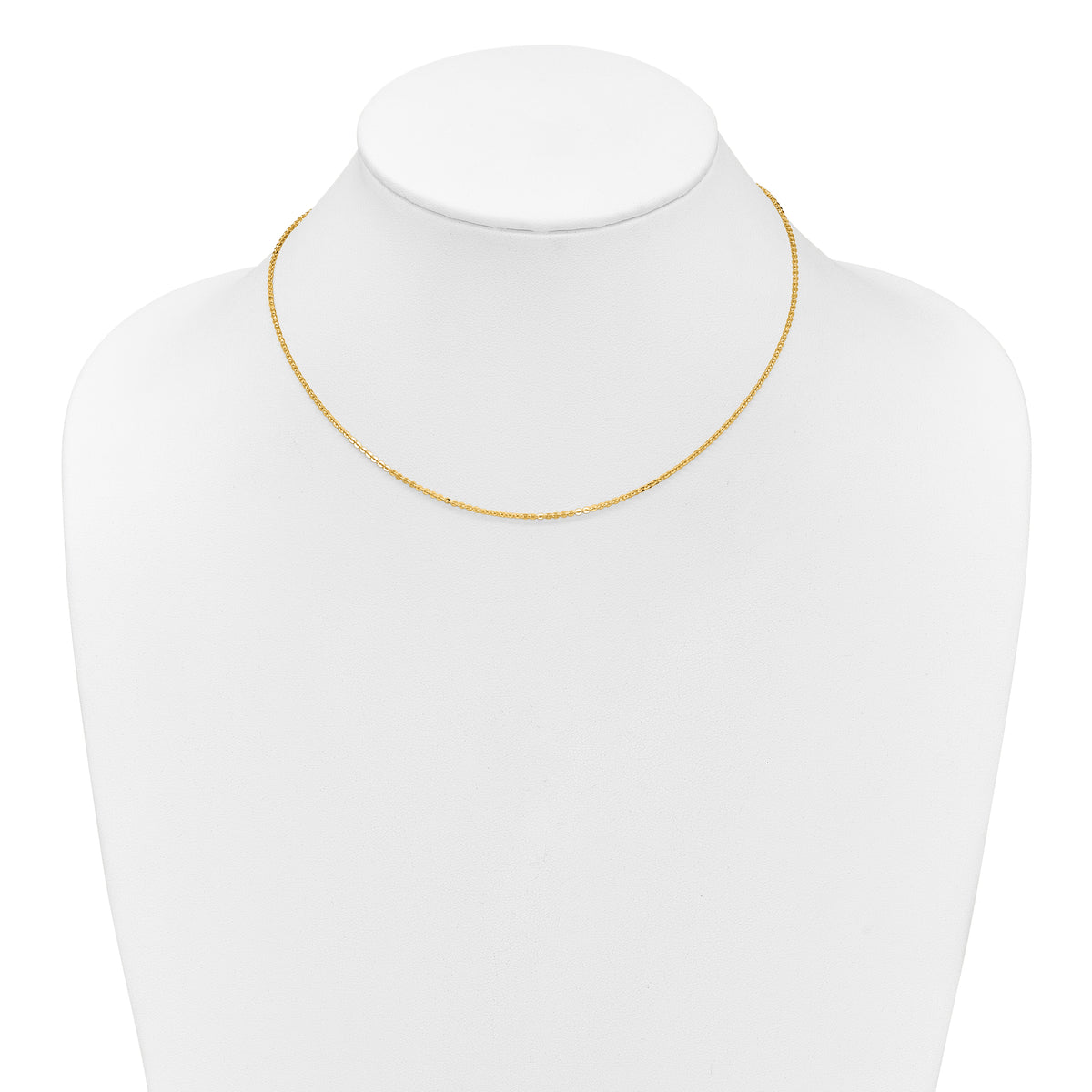 Leslie's Gold Flat Cable Adjustable Chain - 10k Yellow Gold / 18 in / 0.95 mm