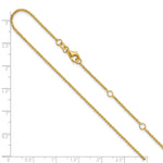 Leslie's Gold Flat Cable Adjustable Chain - 10k Yellow Gold / 18 in / 0.95 mm