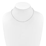 Leslie's Gold Flat Cable Adjustable Chain - 10k White Gold / 18 in / 0.95 mm