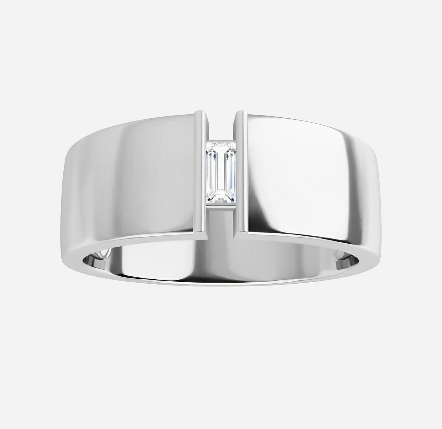 Wedding band, bring in yellow gold in lab grown diamonds